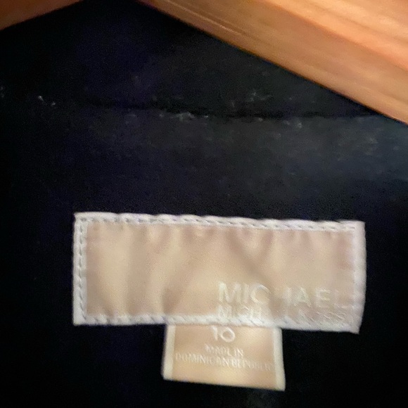 Michael Kors black wool belted coat - Picture 5 of 6